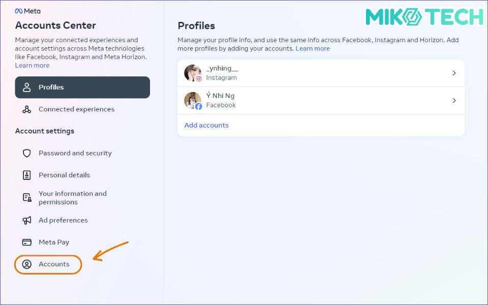 Cách Hủy Liên Kết Instagram Với Facebook Nhanh Chóng 6 Chọn Accounts