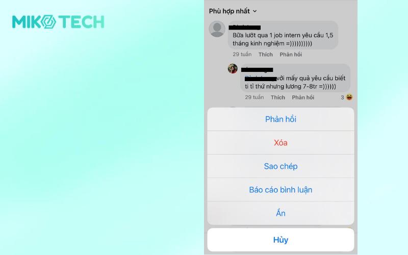 Cách xóa bình luận trên Facebook bằng điện thoại và máy tính 29 cách xóa bình luận trên facebook bằng điện thoại