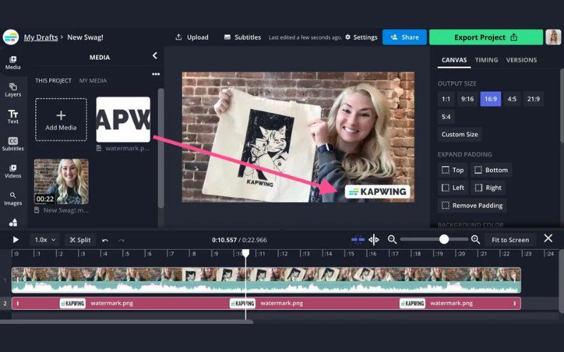 Cách chèn logo vào video đơn giản, dễ thực hiện trên mọi thiết bị 72 kapwing watermark
