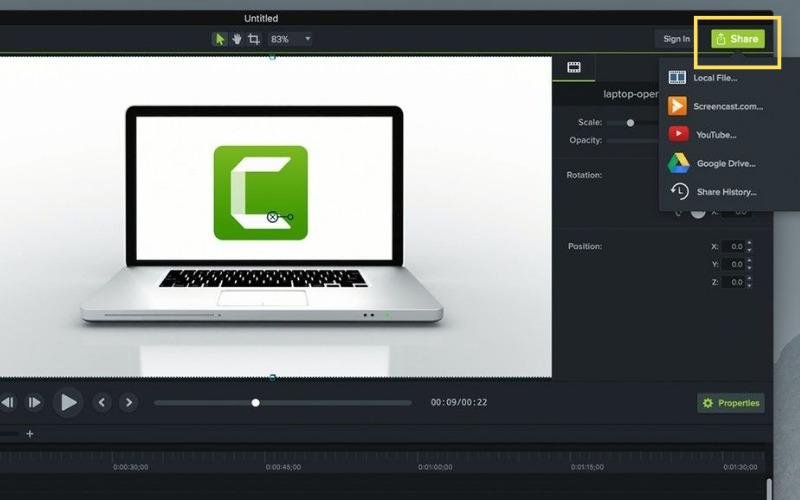 Cách chèn logo vào video đơn giản, dễ thực hiện trên mọi thiết bị 85 save video camtasia