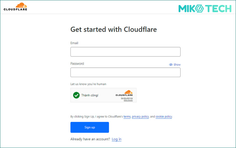 Hướng dẫn cấu hình CloudFlare cho website chi tiết 99 sign up cloudflare
